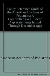 Cover Art for 9780910761987, Policy Reference Guide of the American Academy of Pediatrics by American Academy of Pediatrics