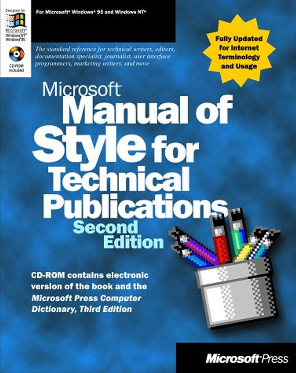 Cover Art for 9781572318908, Microsoft Manual of Style for Technical Publications by Anthony Summers