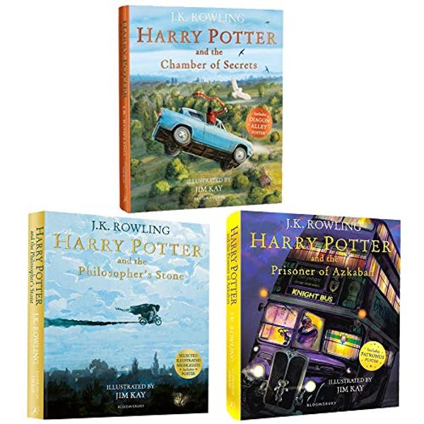 Cover Art for 9789124112196, J.K. Rowling Harry Potter Illustrated Edition Collection 3 Books Set (Harry Potter And The Philosopher's Stone, Harry Potter And The Chamber Of Secrets, Harry Potter And The Prisoner Of Azkaban) by J.k. Rowling