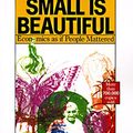 Cover Art for 9780060916305, Small Is Beautiful by E. F. Schumacher