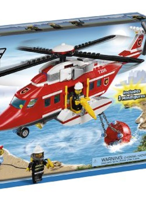 Cover Art for 0673419129541, Fire Helicopter Set 7206 by LEGO City