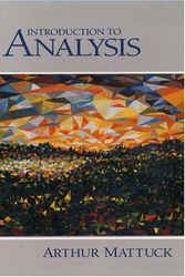 Cover Art for 9780130811325, Introduction to Analysis by Arthur P. Mattuck