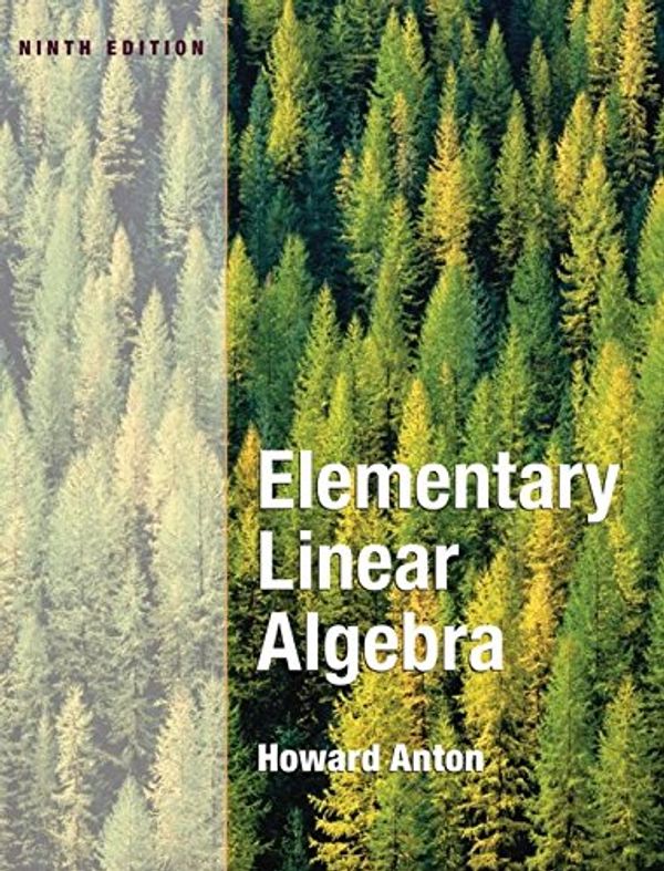 Cover Art for 9780471669609, Elementary Linear Algebra by Howard Anton