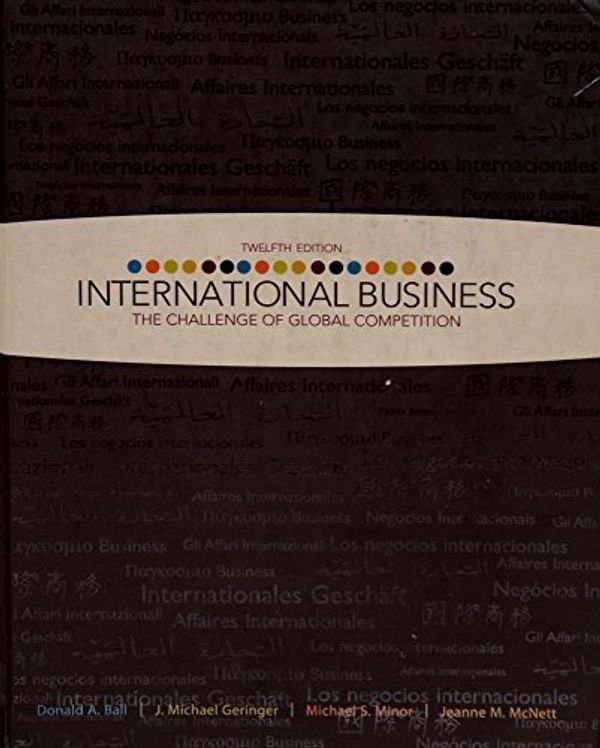 Cover Art for 9780073381404, International Business by Donald Ball