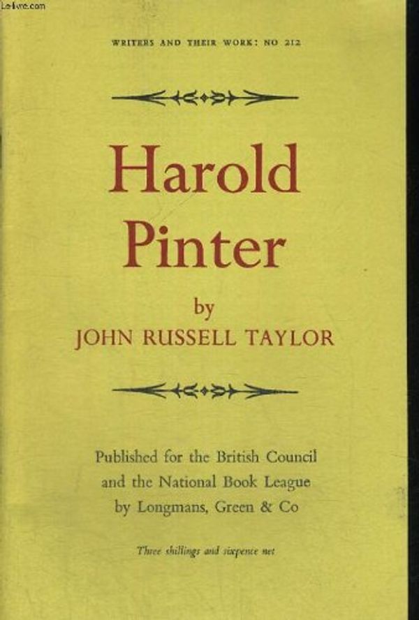 Cover Art for 9780582012127, Harold Pinter; (Writers and their work) by John Russell Taylor