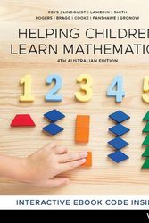 Cover Art for 9780730391807, Helping Children Learn Mathematics by Robert Reys, Anna Rogers, Leicha Bragg, Audrey Cooke, Melissa Fanshawe, Mark Gronow