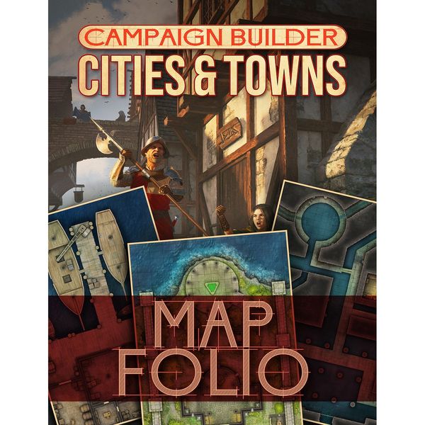 Cover Art for 9781950789481, Campaign Builder: Cities and Towns Map Folio by Jon Pintar