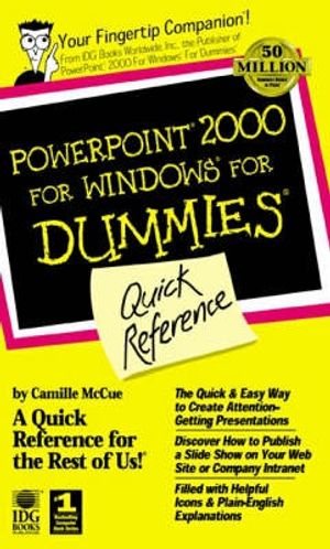 Cover Art for 9780764504518, PowerPoint 2000 for Windows for Dummies Quick Reference by Camille McCue