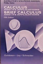 Cover Art for 9780131105454, Instructor's solutions manual, Brief calculus and its applications, fifth edition [and] Calculus and its applications, fifth edition [by] Larry J. Goldstein, David C. Lay, David I. Schneider by Phillip Steitz