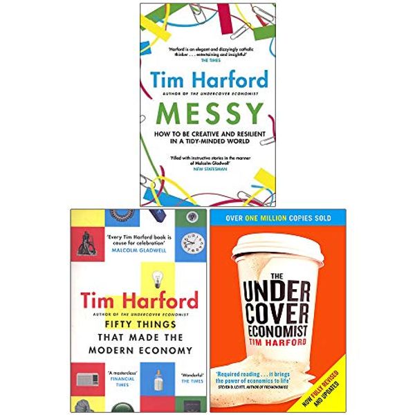 Cover Art for 9789123859818, Tim Harford Collection 3 Books Set (Messy, Fifty Things that Made the Modern Economy, The Undercover Economist) by Tim Harford