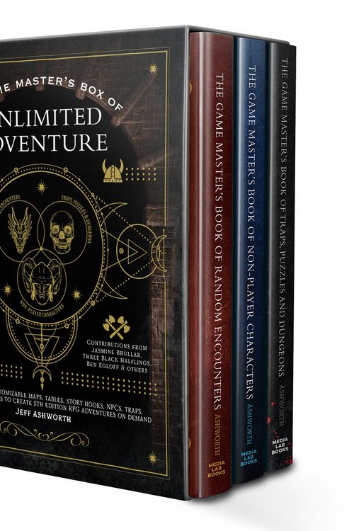 Cover Art for 9781956403480, The Game Master's Box of Unlimited Adventure: Thousands of unforgettable maps, tables, story hooks, NPCs, traps, puzzles and dungeon chambers to create 5th edition RPG adventures on demand by Jeff Ashworth