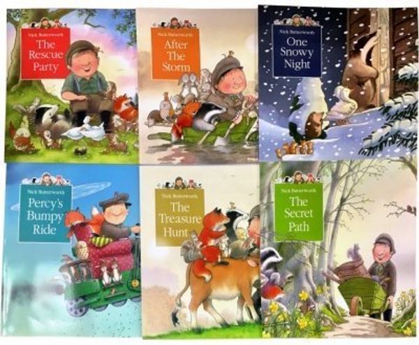 Cover Art for B005KRDYO2, Percy the Park Keeper Pack, 6 books, RRP £41.95 (The Rescue Party; One Snowy Night; Percy's Bumpy Ride; The Secret Path; After the Storm; The Treasure Hunt). by Nick Butterworth