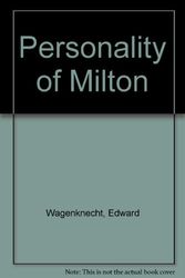Cover Art for 9780806109169, The Personality of Milton by Wagenknecht Edward