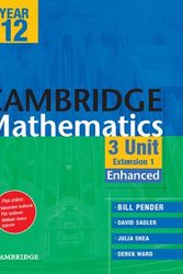 Cover Art for 9781107616042, Cambridge 3 Unit Mathematics Year 12 Enhanced Version by William Pender