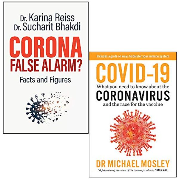Cover Art for 9789124084394, Corona False Alarm By Karina Reiss Ph.D. and Sucharit Bhakdi MD & Covid-19 By Dr Michael Mosley 2 Books Collection Set by Sucharit Bhakdi Karina Reiss, MD, Ph.D., Dr. Michael Mosley