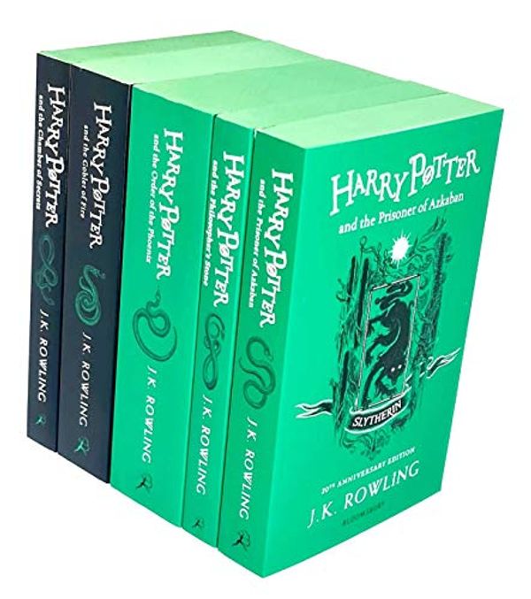 Cover Art for 9789124083885, Harry Potter House Slytherin Edition Series 11-15: 5 Books Collection Set By J.K. Rowling (Philosopher's Stone, Chamber of Secrets, Prisoner of Azkaban, Goblet of Fire, Order of The Phoenix) by J.k. Rowling