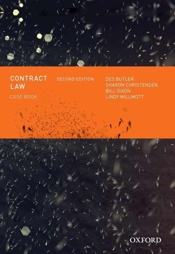 Cover Art for 9780195578478, Contract Law Casebook by Butler, Christensen, Dixon, Willmott
