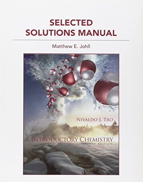 Cover Art for 9780321730183, Student Solution Manual for Introductory Chemistry by Nivaldo J. Tro