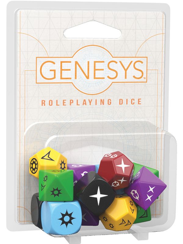 Cover Art for 0841333104504, Fantasy Flight Games FFGGNS02 Genesys Roleplaying Dice, Multicoloured by Genesys