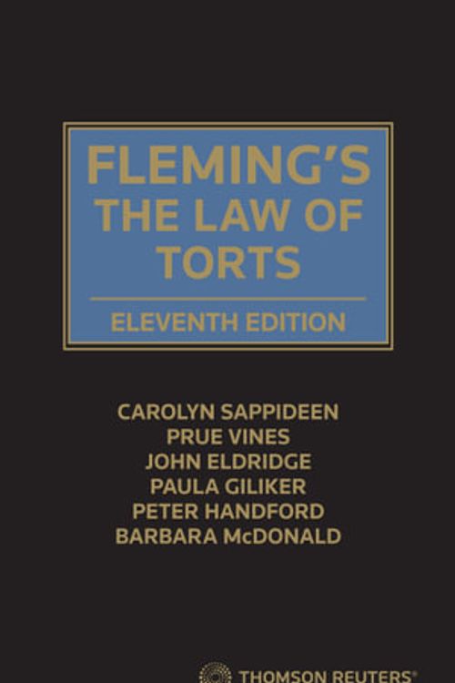 Cover Art for 9780455502557, Fleming's Law of Torts 11th Edition by Carolyn Sappideen