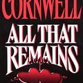 Cover Art for 9780380718337, All That Remains by Patricia Cornwell