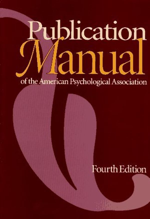 Cover Art for B01JXV73V0, Publication Manual of the American Psychological Association by American Psychological Association