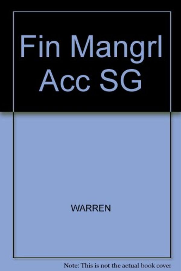 Cover Art for 9780538853439, Managerial Accounting by Carl S. Warren; James M. Reeve; Philip E. Fess