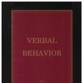 Cover Art for 9780874115918, Verbal Behavior by B. F. Skinner