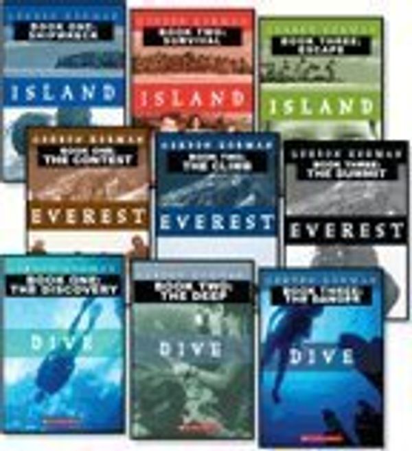 Cover Art for 9780545174107, Three Complete Gordon Korman Trilogies: Dive 1-3: The Discovery, The Deep, and The Danger; Everest 1-3: The Contest, The Climb, and The Summit; and Island 1-3: Shipwreck, Survival, and Escape (9-Book Set) by Gordon Korman