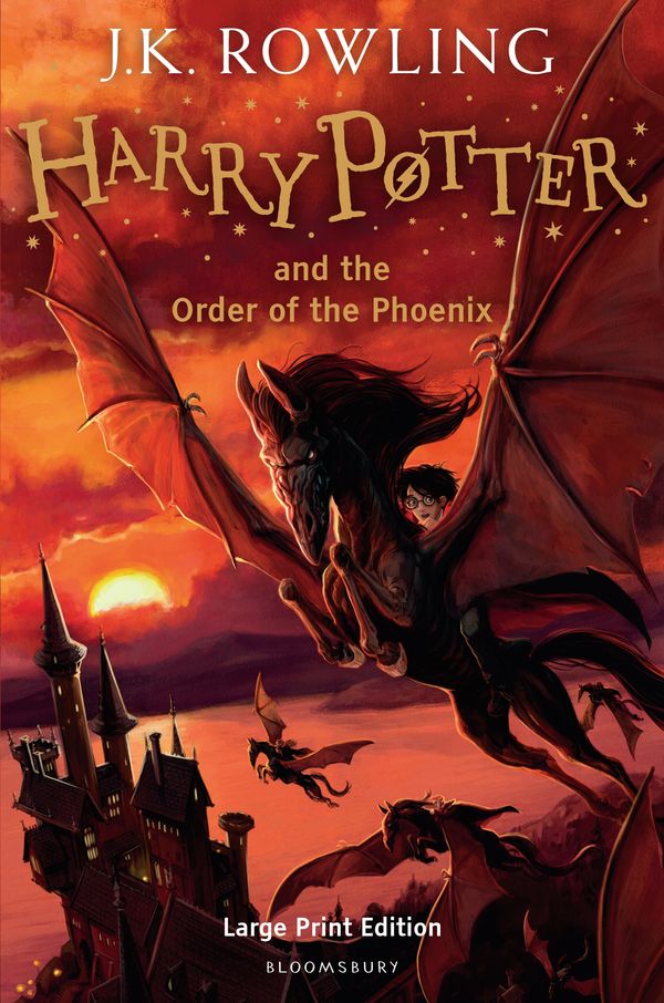 Cover Art for 9780747569602, Harry Potter & the Order of the Phoenix Large Print edition by J. K. Rowling