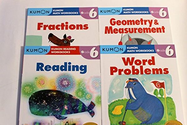 Cover Art for B01M72U9J9, Kumon Grade 6 Set (4 Books) : Fractions, Geometry & Measurement, Word Problem and Reading by Kumon Publishing