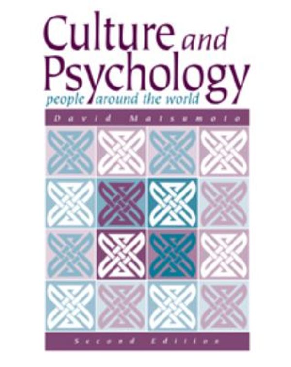 Cover Art for 9780534354367, Culture and Psychology: People Around the World by Matsumoto, David Ricky