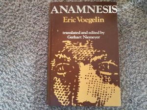 Cover Art for 9780268005832, Anamnesis by Eric Voegelin