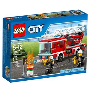 Cover Art for 5702015591768, Fire Ladder Truck Set 60107 by Lego