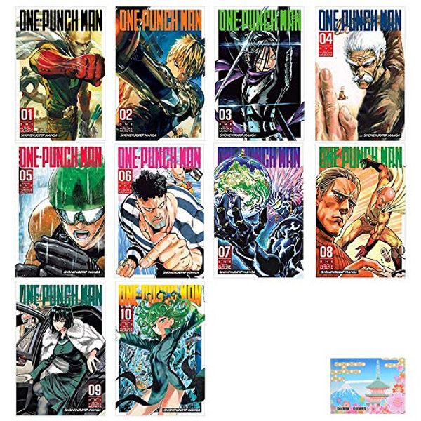 Cover Art for B07XRH7WYL, One-Punch Man Manga Vol 1 - 10 Collection 10 Books Set By Yusuke Murata With Original Sticky by Yusuke Murata