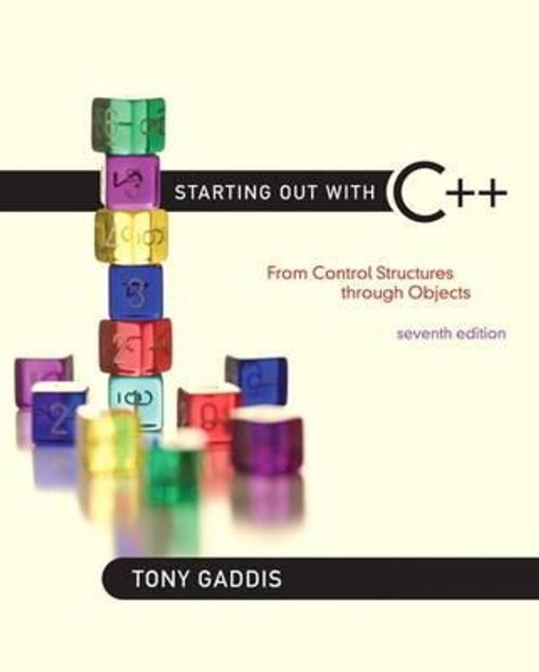 Cover Art for 9780132576253, Starting Out with C++ by Tony Gaddis