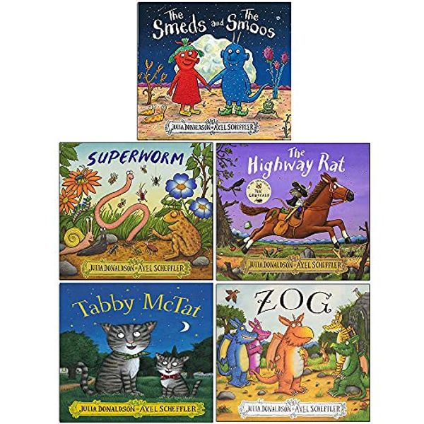 Cover Art for 9789124087265, Julia Donaldson 5 Books Collection Set By The Creators of the Gruffalo (The Scarecrows' Wedding, Superworm, The Highway Rat, Tiddler, Zog) by Julia Donaldson