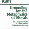 Cover Art for 9780872201668, Grounding for the Metaphysics of Morals by Immanuel Kant