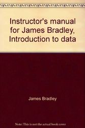 Cover Art for 9780030628931, Instructor's manual for James Bradley, Introduction to data by Unknown