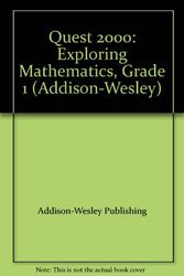 Cover Art for 9780201842111, Quest 2000: Exploring Mathematics, Grade 1 (Addison-Wesley) by Addison-Wesley Publishing
