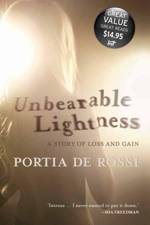 Cover Art for 9781742704029, Unbearable Lightness by De Rossi, Portia