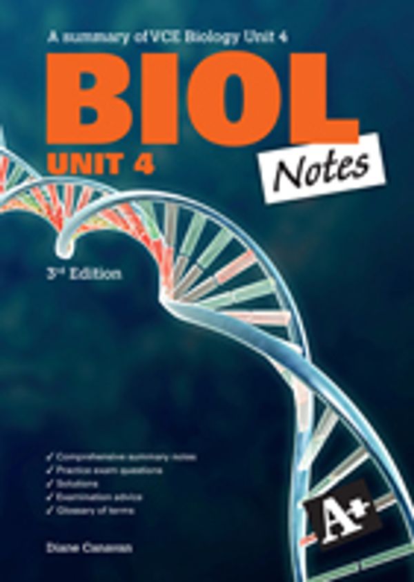 Cover Art for 9780170243148, A+ Biol Notes VCE Unit 4 by Diane Canavan