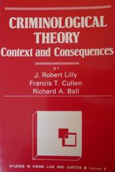 Cover Art for 9780803926394, Criminological Theory: Context and Consequences (Studies in Crime, Law and Justice, Vol. 5) by J Robert Tilly