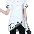 Cover Art for 9789985300992, QianQian-AU Women Summer Slim Fit Embroidery Short Sleeve Button Down T-Shirt S White by Patricia Daniels Cornwell