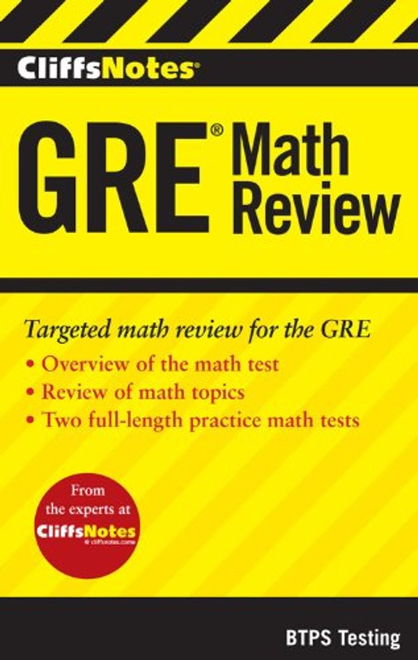 Cover Art for 9781118356241, CliffsNotes GRE Math Review by BTPS Testing