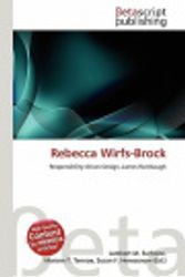 Cover Art for 9786136240480, Rebecca Wirfs-Brock by Lambert M. Surhone, Mariam T. Tennoe, Susan F. Henssonow