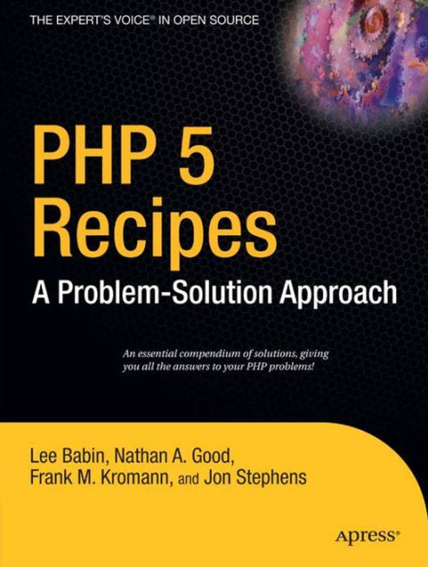 Cover Art for 9781590595091, PHP 5 Recipes by Lee Babin