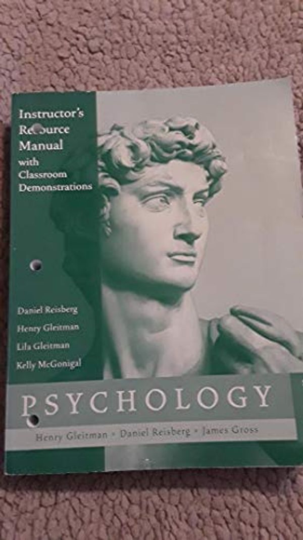 Cover Art for 9780393930306, Psychology: Instructors Manual by Henry Gleitman