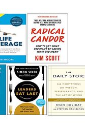 Cover Art for 9789123798643, Life Leverage, Eat That Frog, Leaders Eat Last, Daily Stoic, Radical Candor 5 Books Collection Set by Rob Moore , Brian Tracy, Simon Sinek, Ryan Holiday, Stephen Hanselman , Kim Scott