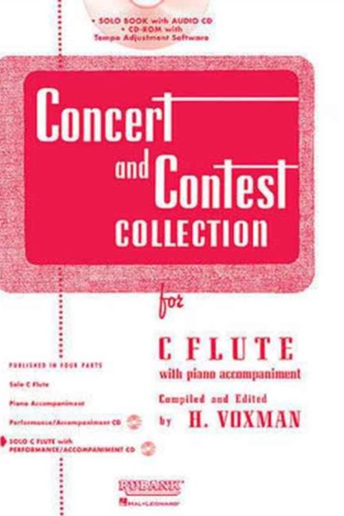Cover Art for 9781423477174, Concert and Contest Collection for C Flute - Book/CD Pack by H. Voxman